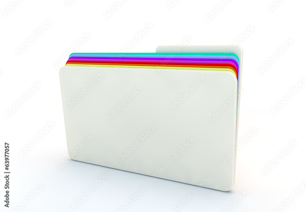 folder of different information with coloured dividers folder of different information with coloured dividers