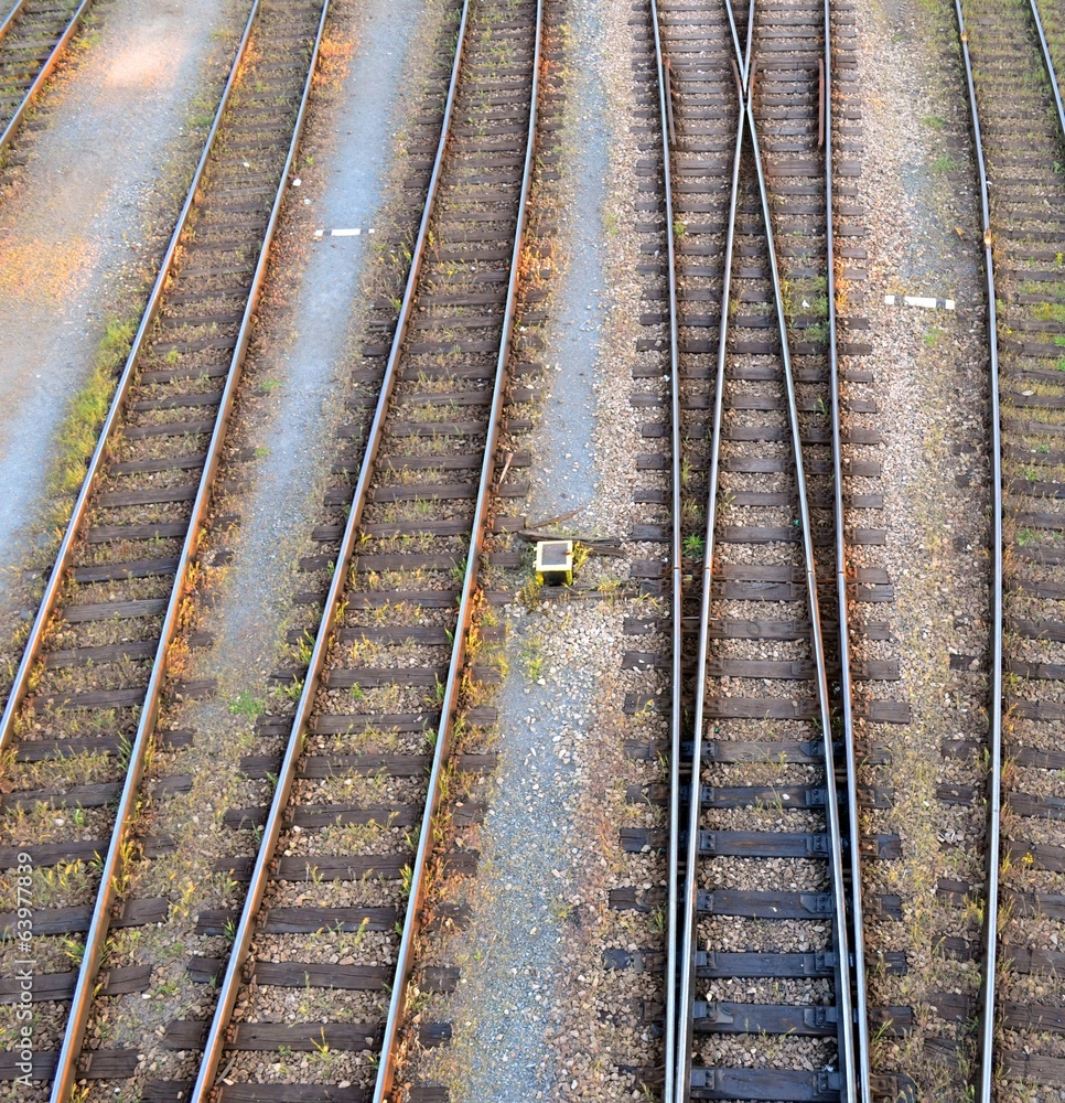 Railroad tracks overview