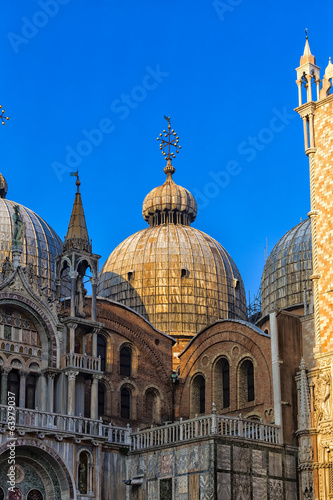 Detail of a Basilica in Venice