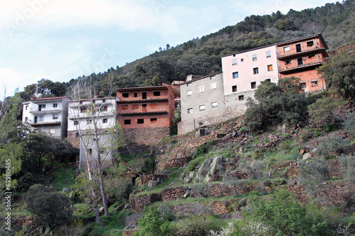 Casas de El Gasco, Hurdes, España photo