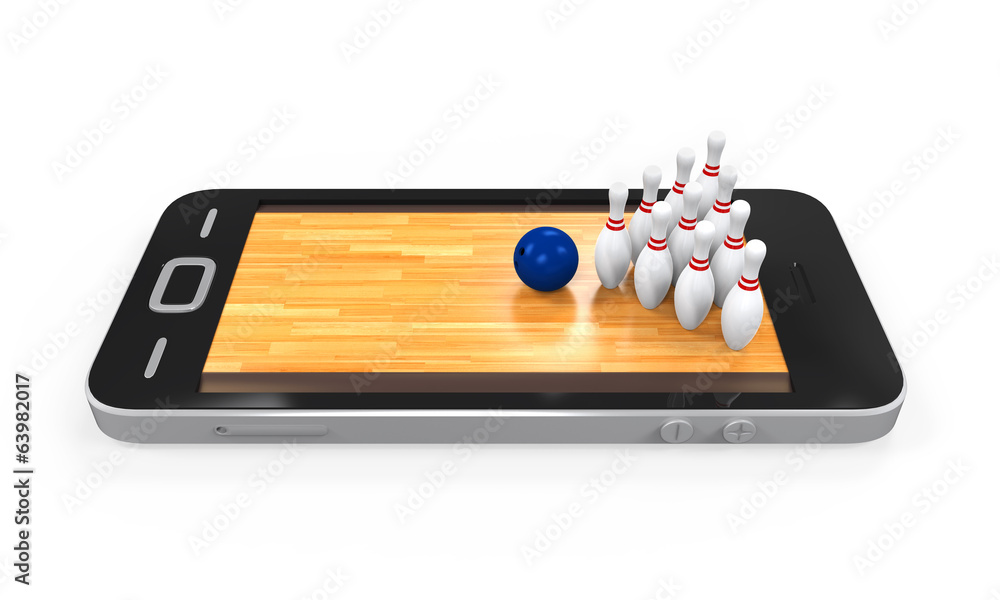 Bowling Lane in Mobile Phone