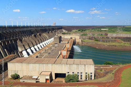 Hydroelectric power station Itaipu Dam, Brazil, Paraguay photo