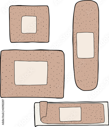 Various Adhesive Bandages