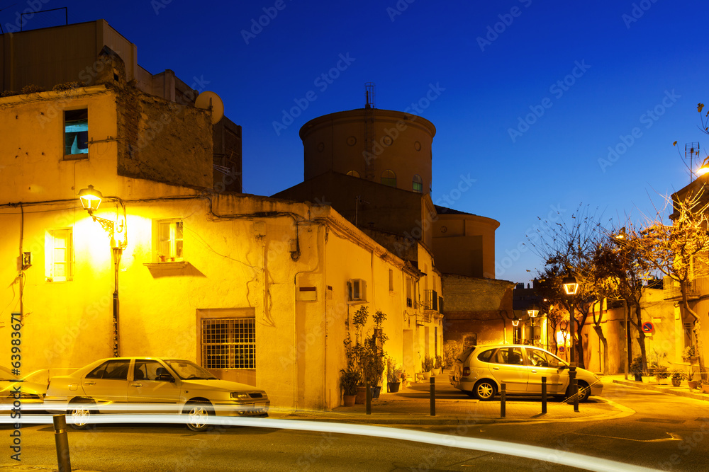 Evening view of Sant Adria de Besos