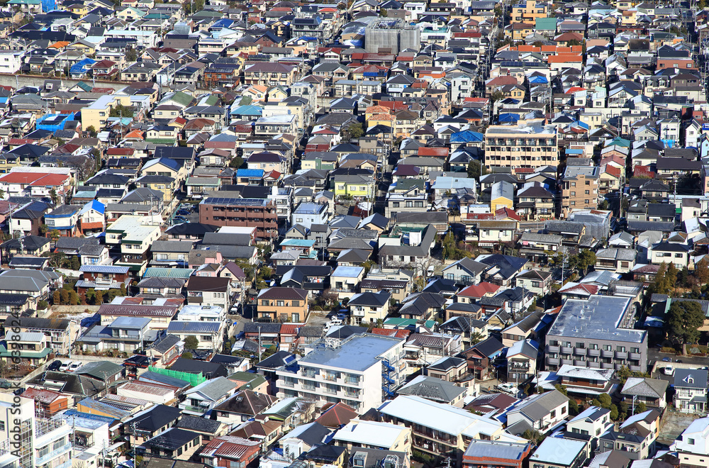 日本の家　住宅街