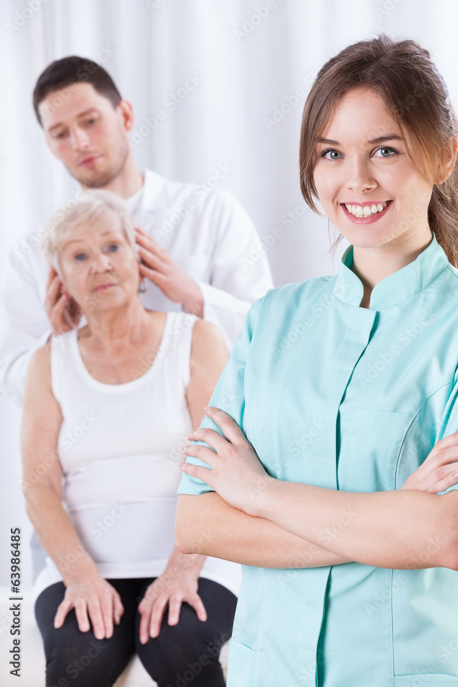 Obraz premium Regulacja szyi