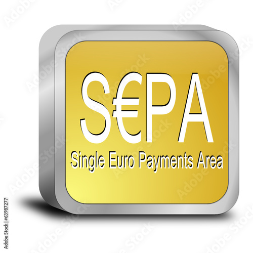 SEPA - Single Euro Payments Area - Button