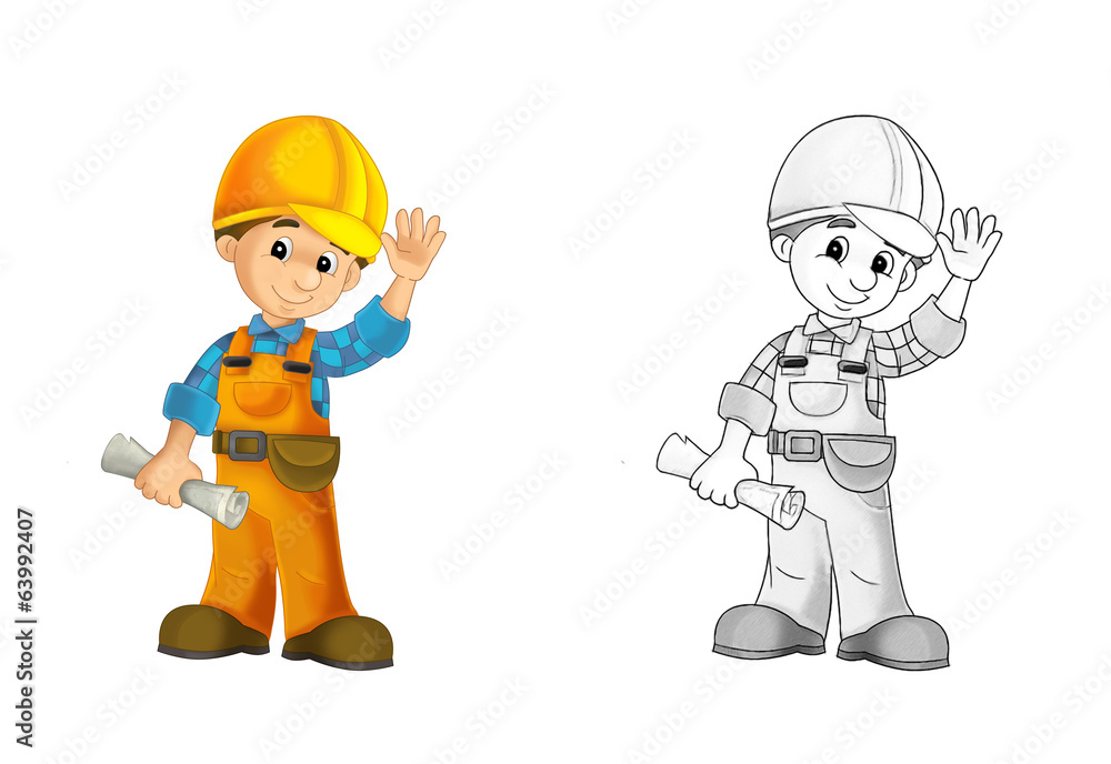 Construction Man Coloring Pages