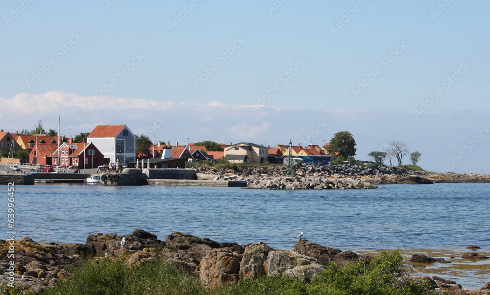 View over the Baltic Sea near the island Bornholm