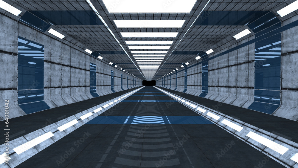 Fototapeta premium Futuristic interior