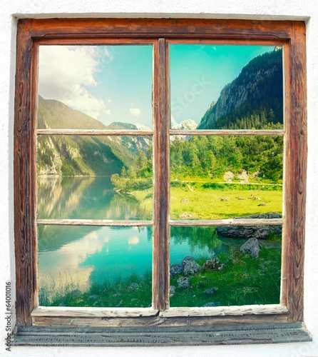 Fototapeta Widok okna Gosause