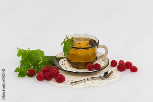 raspberry mint tea