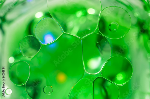 Coloured Bubbles on Water Surface: Globules