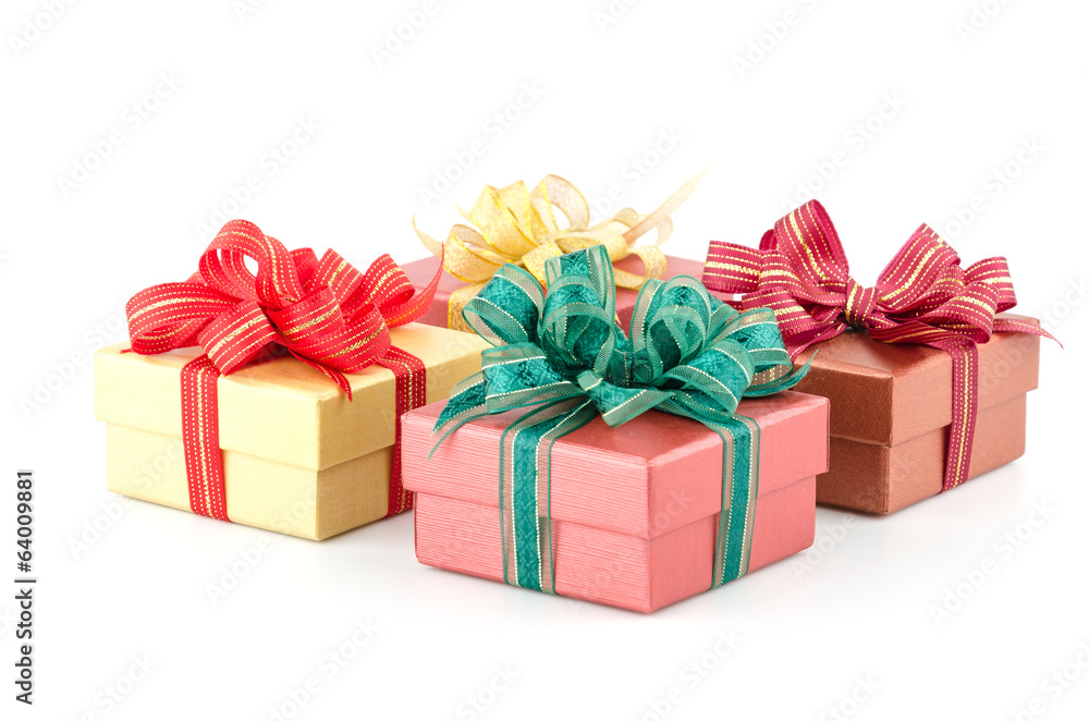 Obraz premium Gift box isolated white background