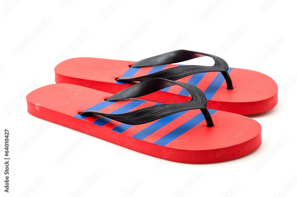 Isolated slippers flip Isolated slippers flip