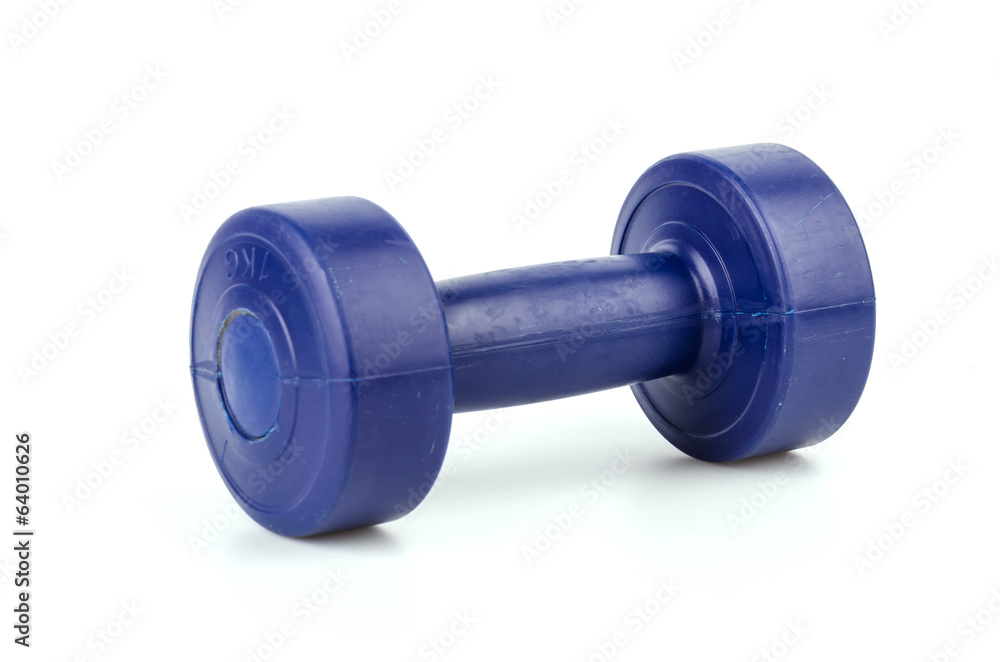 Dumbbells isolated white background Dumbbells isolated white background