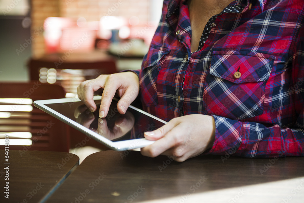 Obraz premium Woman in café