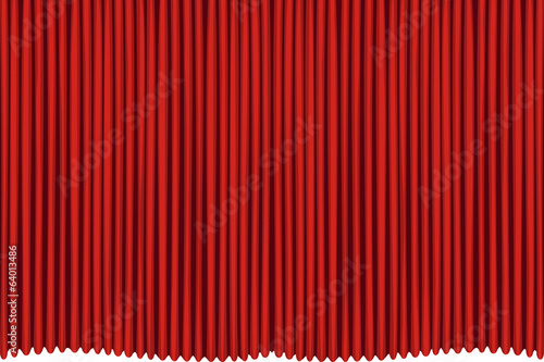 red drapes
