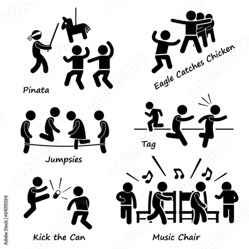Childhood Children Games Kids Playing Clipart