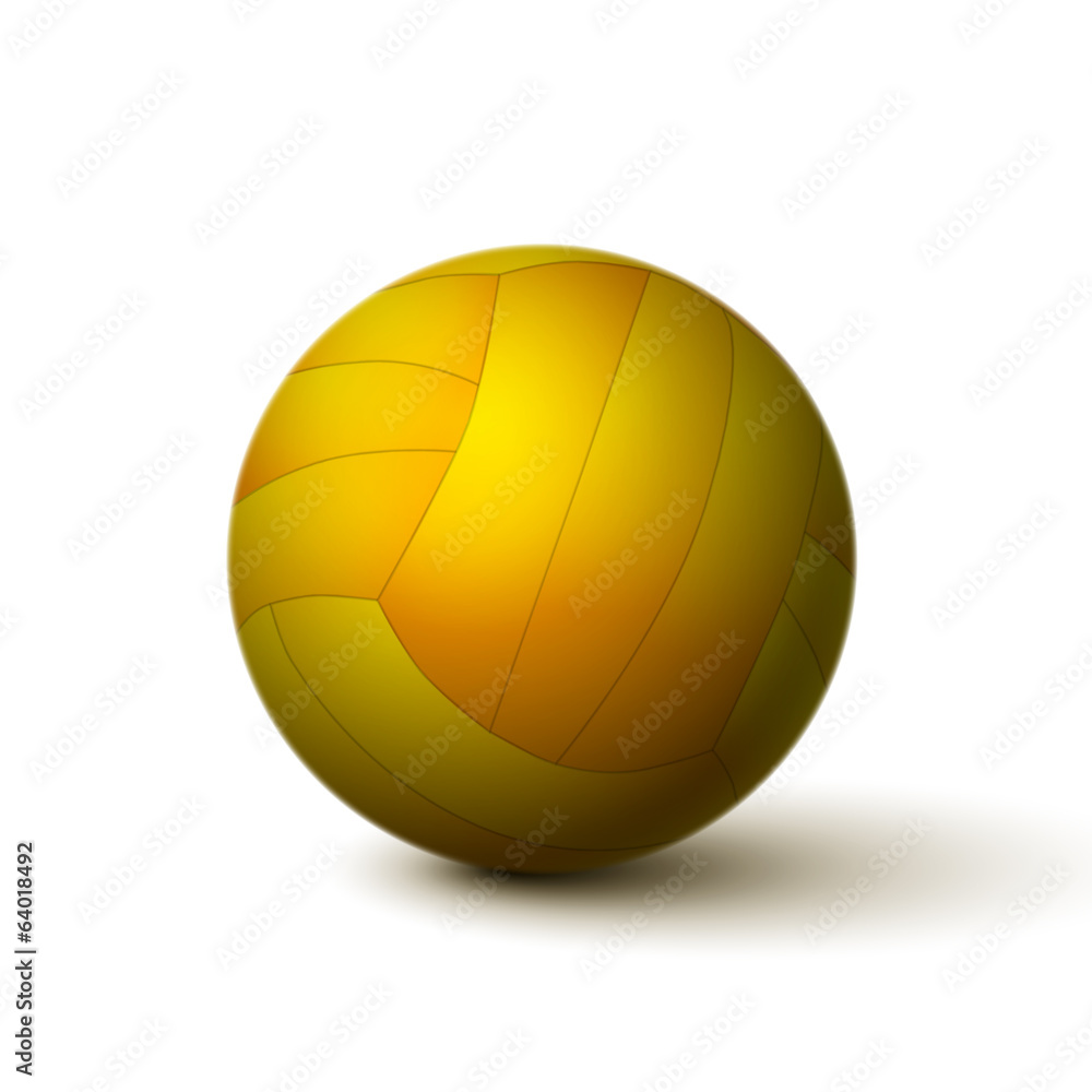 Realistic volleyball ball icon