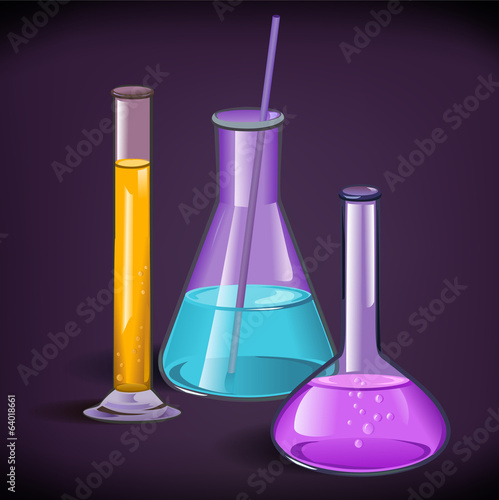 Laboratory glassware print template