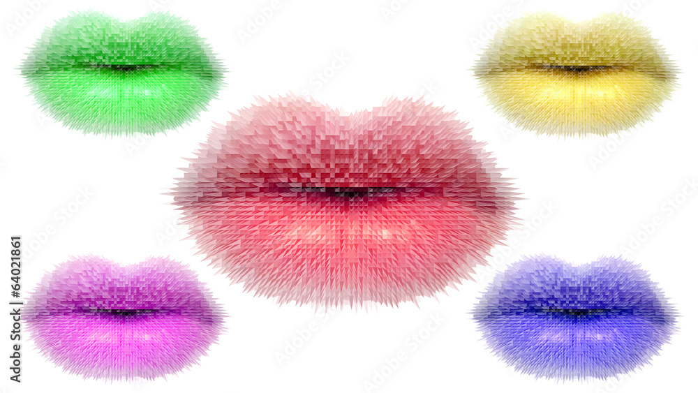 Front view of a close up of a red lips, kiss Front view of a close up of a red lips, kiss