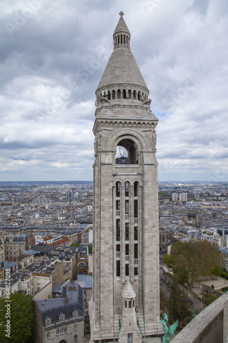 Paris, France. View of the city fromthe Basilica of Sacre Coeur photo