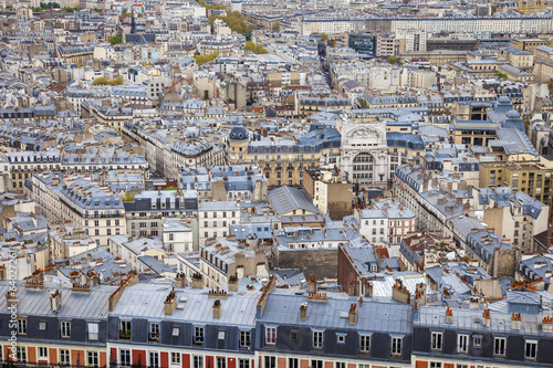 Paris, France. View of the city fromthe Basilica of Sacre Coeur photo