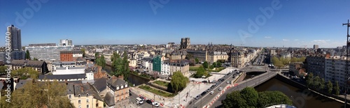 vue sur Rennes depuis le 11e etage de l'immeuble cap mail photo