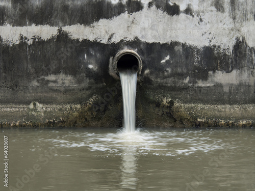 Waste pipe or drainage polluting environment