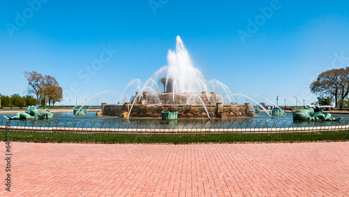 Cuadro en lienzo Buckingham Memorial Fountain, Chicago