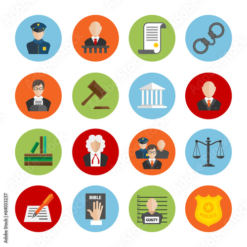 Law Flat Icons