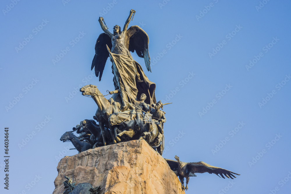 Fototapeta premium Cerro de la Gloria monument in Mendoza, Argentina.