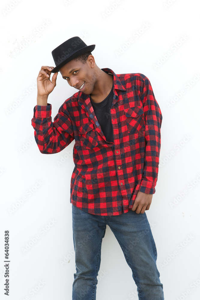 Portrait of a trendy young black man Portrait of a trendy young black man
