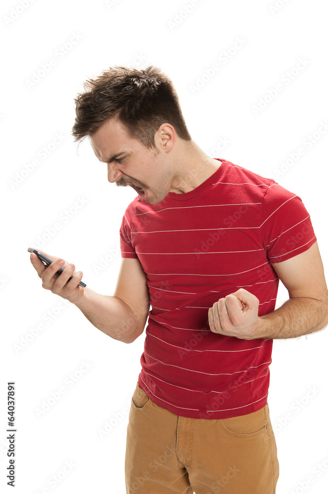 Angry phone man Angry phone man