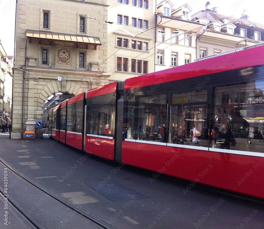 Fototapeta premium tram in Bern