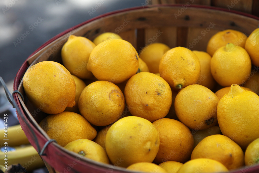 basket of lemons basket of lemons
