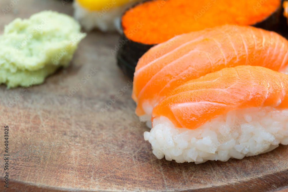 fresh sushi traditional japanese food fresh sushi traditional japanese food