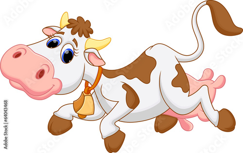 Funny cow cartoon