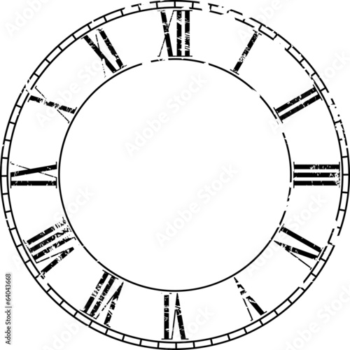 Vector vintage clock