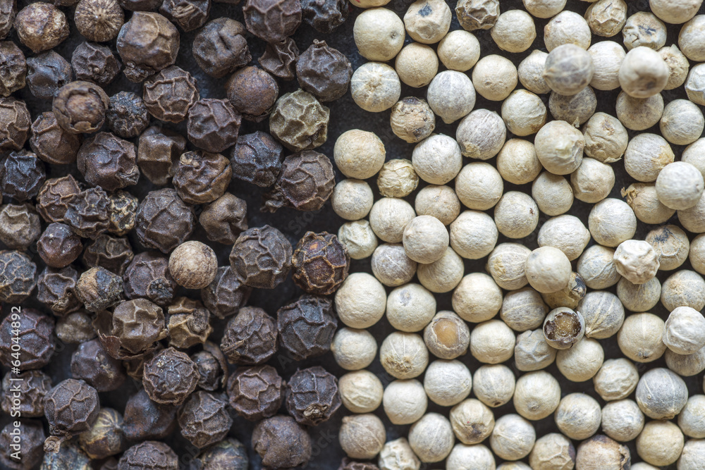 black and white pepper black and white pepper