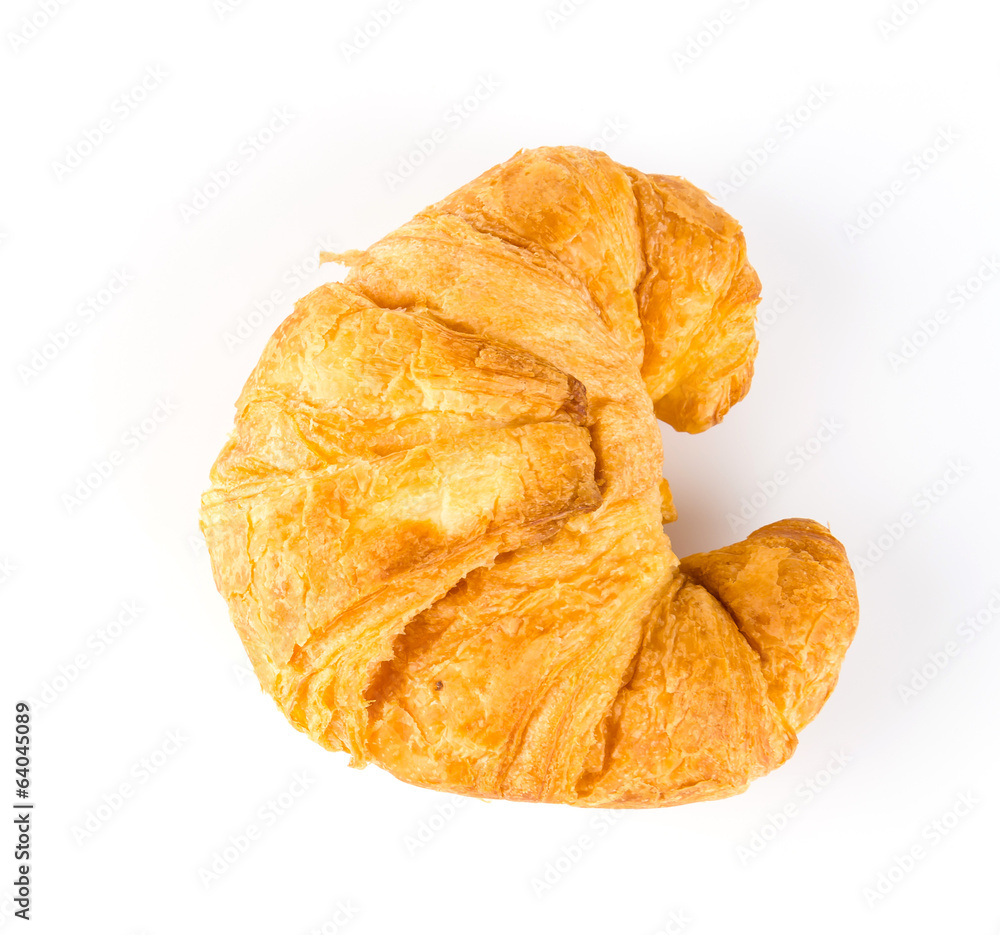 croissant isolated white background croissant isolated white background