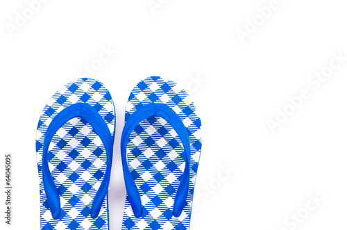Flip flops isolated white background