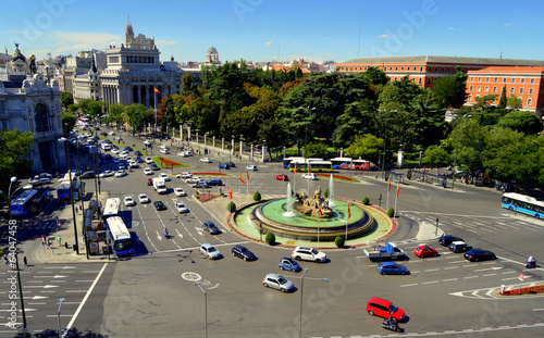 La plaza de las Cibeles . Madrid