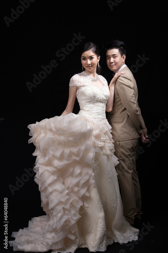 Asian bride and groom wedding