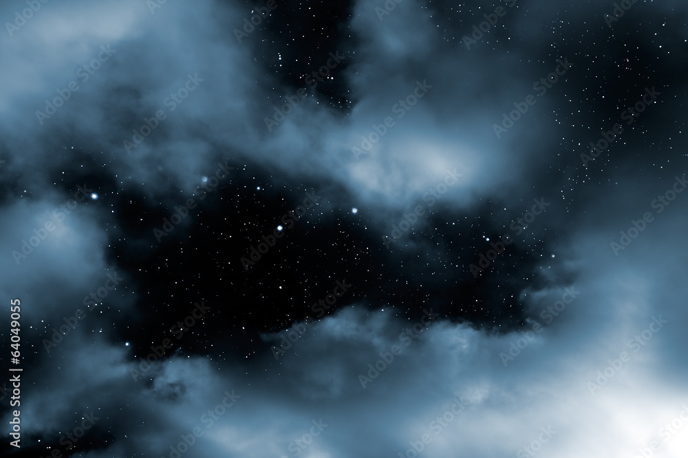 Starry night clouds