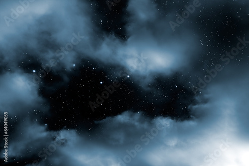 Starry night clouds