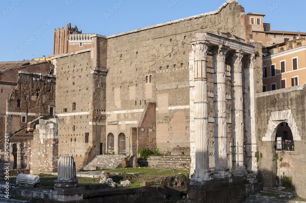 Temple of Mars Ultor in the Forum of Augustus, Rome, Italy