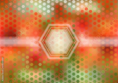 Colorful hexagonal background