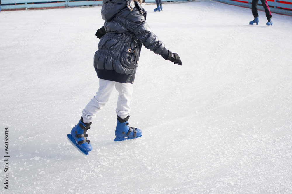 child ice skating child ice skating
